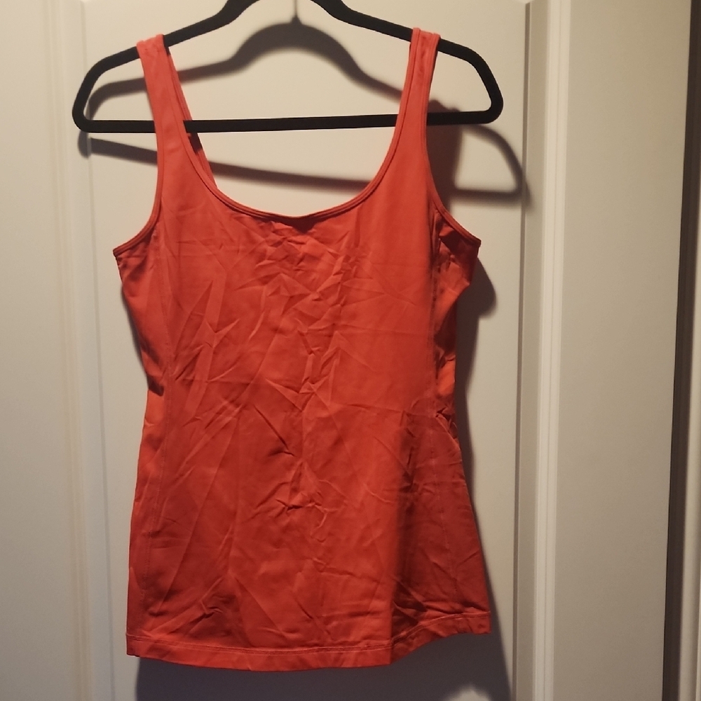 Lululemon Athletica Fitted Orange Tank Top